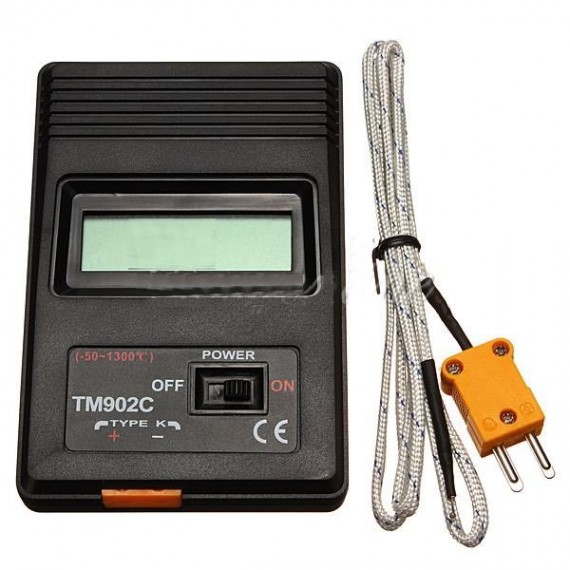 Thermomètre K-Type + Thermocouple -50 à 1300°C