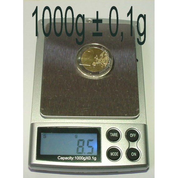 1000g ± 0,1g Balance Electronique précision Bijoutier