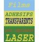 Film Transparent Autocollant Adhésif A4 Spécial Laser