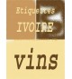 Feuilles Ivoire autocollantes, Adhésif Bouteille vin