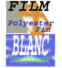 10 Films adhésifs Blanc en Polyester A4 Autocollant Laser