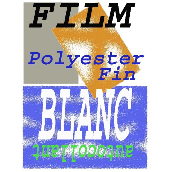 10 Films adhésifs Blanc en Polyester A4 Autocollant Laser