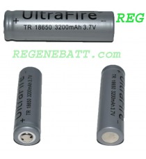 Accus Li-ion Ultrafire 18650 3200mAh 3,7v Trio