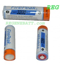 Accus Li-ion FirePeak 18650 3200mAh 3,7v Trio