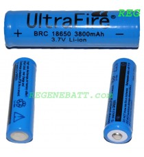 Accus Li-ion Ultrafire 18650 3800mAh 3,7v trio