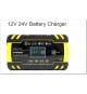 FOXSUR Chargeur de Batterie Intelligent et Automatique de 12 V, 24V