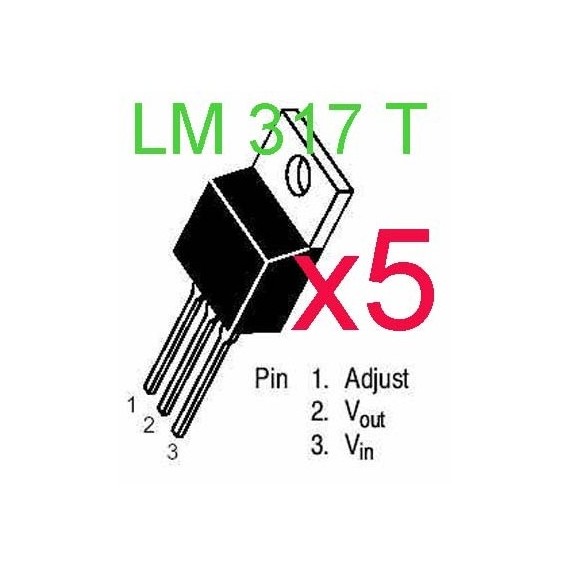 LM317T LM317 Régulateur Variable de Voltage 1,2V - 37V