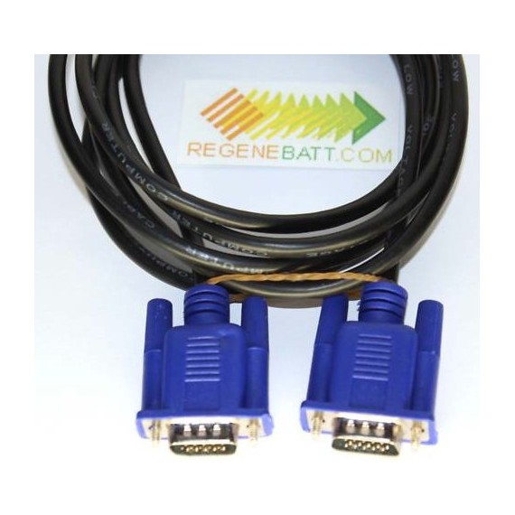 Cable VGA Male vers VGA HD-15 10 Gbps (1.5m/2m)