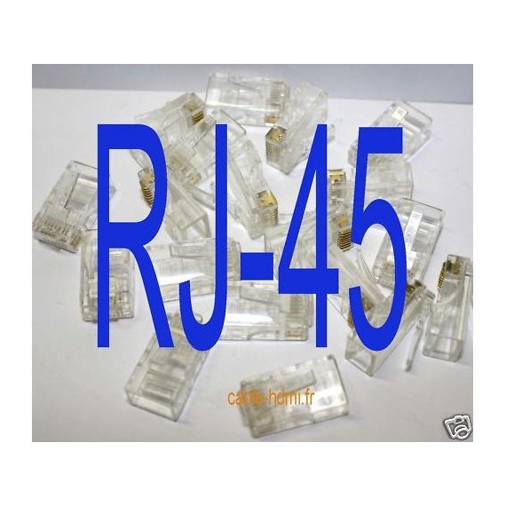 20 Fiches connecteurs RJ45 RJ-45 Prise Cat5 Cat6