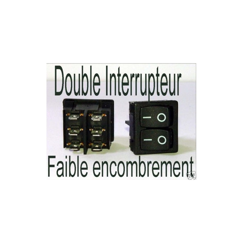 Switch Interrupteur Double - compact 250v 12v