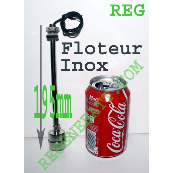 Capteur de niveau d'eau Inox à flotteur Long L195 HQ