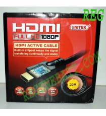 Câble HDMI 20m High Speed 1080p Puce Signal Amplifiée