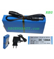 Batterie rechargeable 12v 6800 mAh - Lithium avec chargeur compris