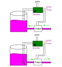 Contrôleur de Pompe Niveau d'eau automatique Buzzer Alarm Control 240V 